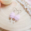 orecchini filato rosa